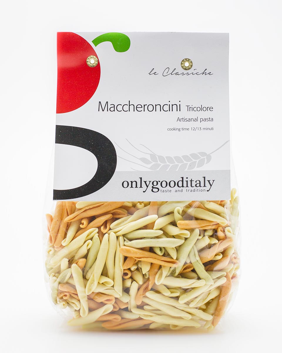 Maccheroncini Tricolore prodotto italiano shop online